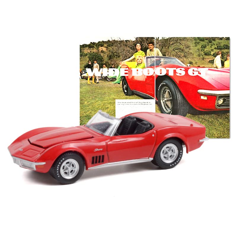 GREENLIGHT CHEVROLET CORVETTE GOODYEAR ВИНТАЖНАЯ РЕКЛАМА Greenlight масштаб Chevrolet Corvette Goodyear Винтажная Реклама 164 МАСШТАБ "1968 - АВТОМОБИЛИ" 164 "1968