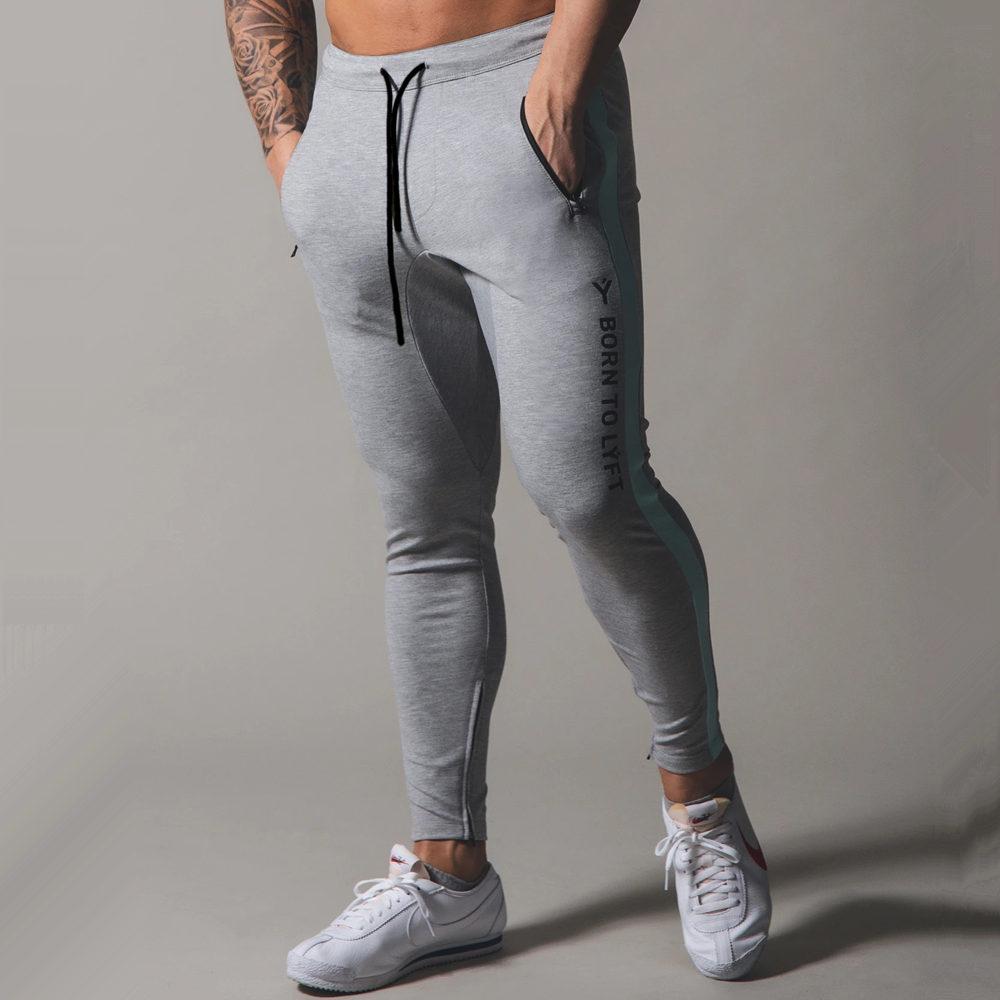Men Jogger Pants Gym Fitness Cotton Sweatpants Running Sports Training Skinny Trousers Track Pants