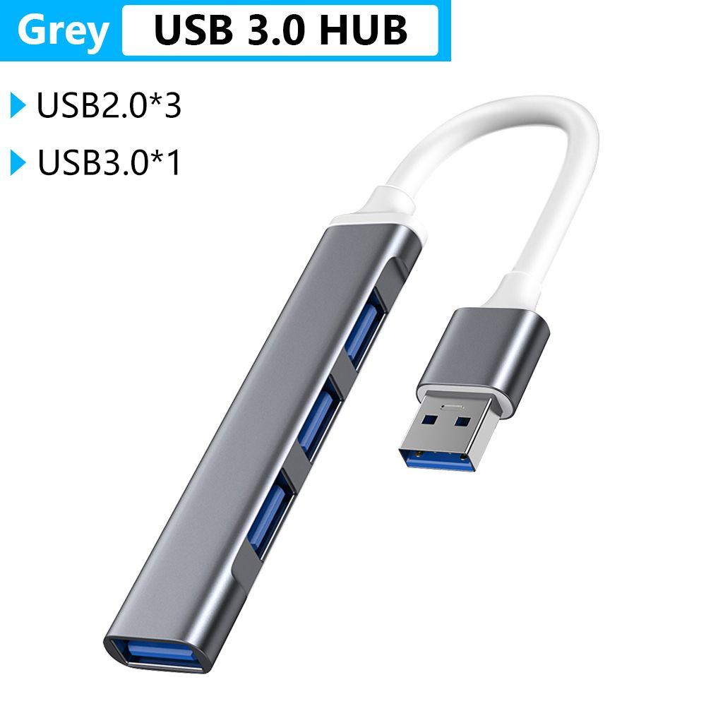 Алюминиевый сплав многопортовый разветвитель 4 порта док-станция USB 3.0 концентратор расширитель Type-C 3.1