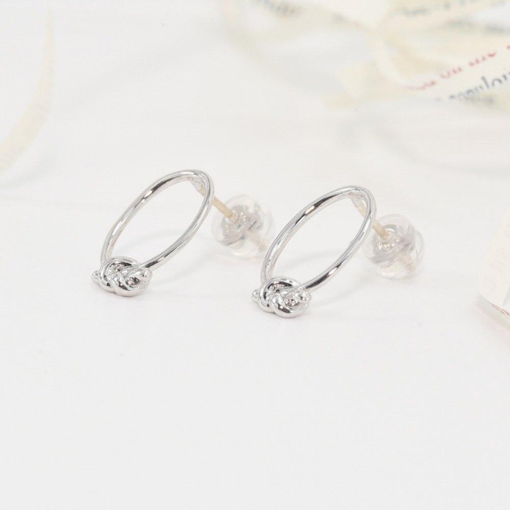 Earrings Silver Earrings All Silver Earrings Silver Twist Knot 92.5