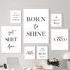 Хорошие вибрации принты вдохновляющие цитаты постеры Get Naked минималистская картина на холсте Рожденный сиять Современное настенное искусство Декор гостиной