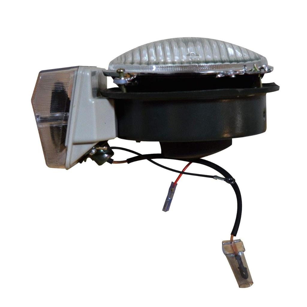 Комплект фонарей для прицепа, фара и боковые указатели с лампами 12 В, подходит для трехколесного Piaggio APE – комплект из 2 штук (Левая+правая)