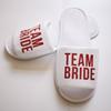 Fashion Wholesale Bride Shower Bride Wedding Decoration Bridesmaid Hen Party Spa Soft Slippers Ladies Bachelorette Party Supplies Gift