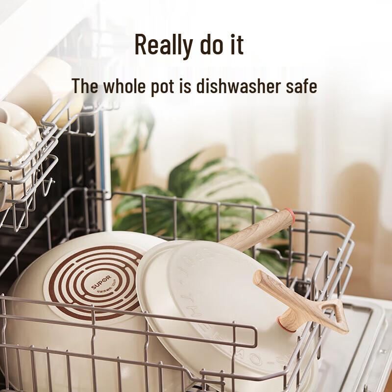 Supor Lightweight Non-Stick Wok with Red Dot Indicator