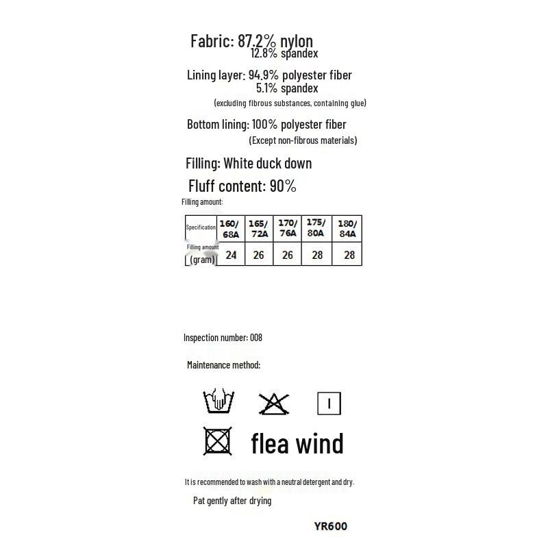 Yalu Women's Duck Down Straight-Leg Pants