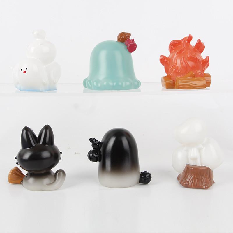 Movie Colorful Ghibli Character Blind Box Toys Featuring Ponyo No Face And Captivating Spirits