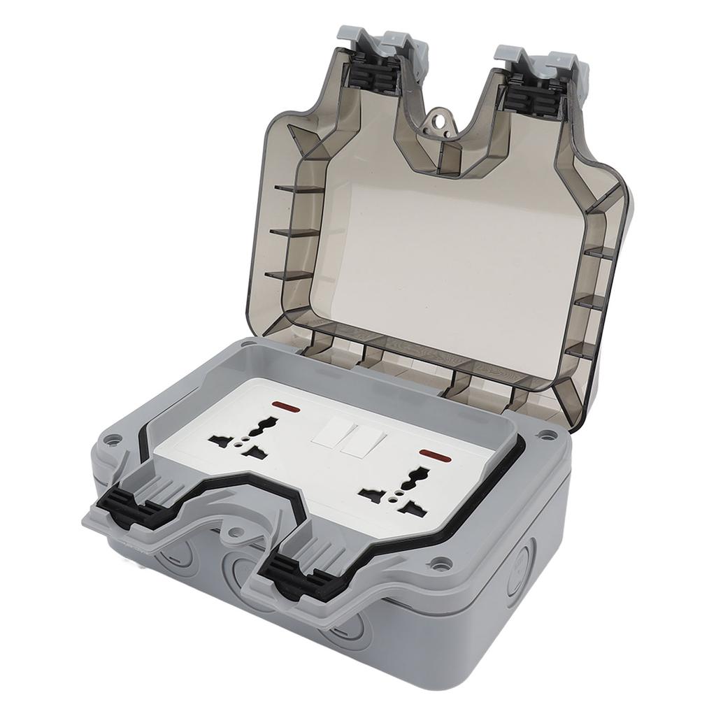 Уличные розетки, выключатели с защитной крышкой IP66 водонепроницаемые, брызгозащищенные, пылезащищенные 13А