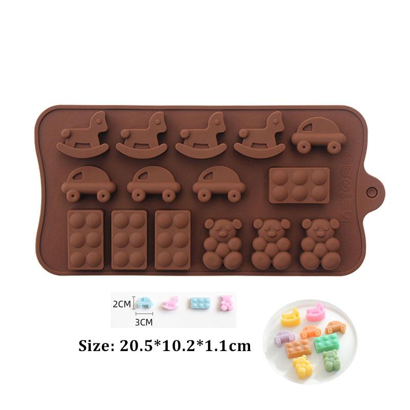 30-58 шоколадная форма ручная работа конфеты желе пудинг форма цветок сердце силиконовые формы инструмент для выпечки
