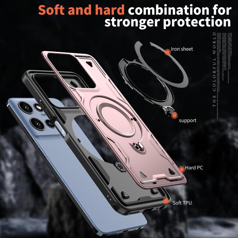 Tough Cover For Motorola G Play G Power G Stylus 2024 2025 2026 Phone Case 360° Rotating Magnetic Stand Holder Shockproof Fundas