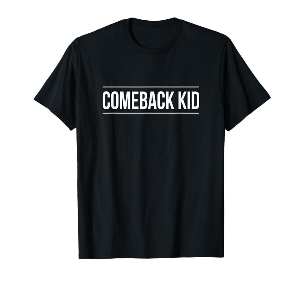 НОВИНКА Comeback Kid Черная хлопковая футболка унисекс всех размеров S-5XL OM660 Футболка унисекс