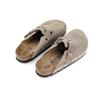 Бостон Birkenstock Мягкая стелька Замша Узкий 'Тауп' 0560771