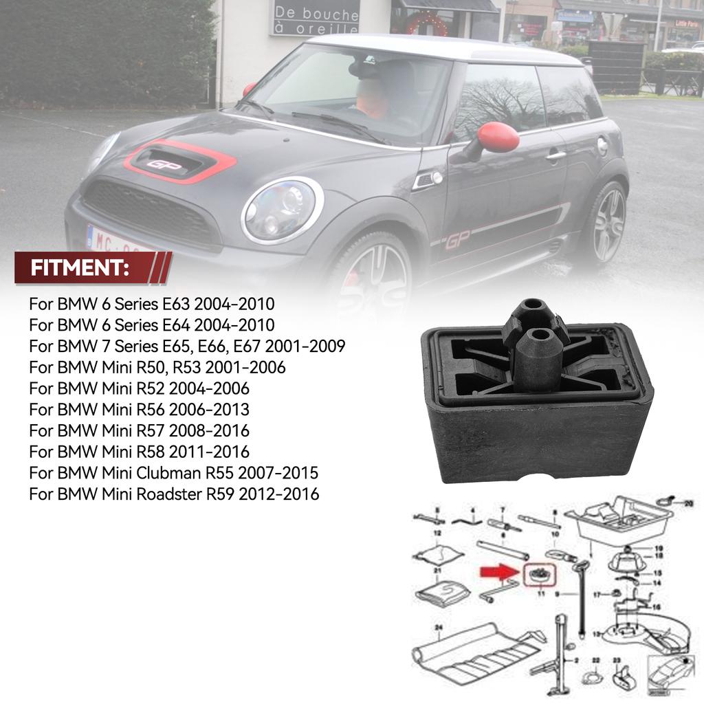 1/4x опорная подставка под домкрат, крышка, блок для BMW E63 E64 E65 E66 E67 Mini R50 R53 R56 R57 R58 R55 51717039760