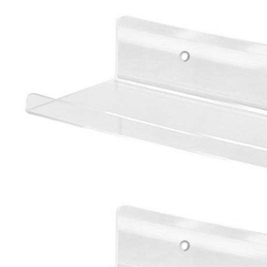 2 шт. акриловые плавающие полки настенные стеллажи для показа прочные несущие настенные полки радужного цвета органайзер