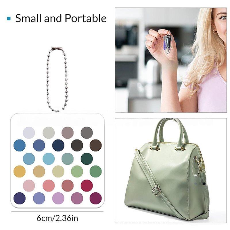 A95D-Season Color Palette Cards Clear Acrylic Season Color Analysis Swatches Keychain Color Matching Guide For Styling,Outfits,M