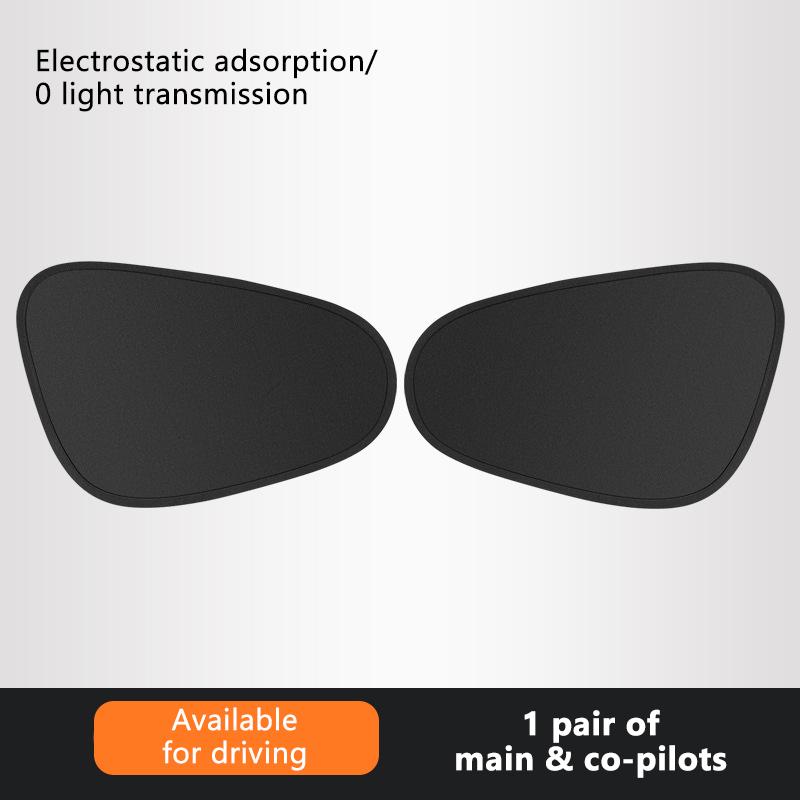 SEAMETAL Солнцезащитная шторка для автомобиля, самозаполняющаяся, солнцезащитная, внутренняя, электростатическая, адсорбционная, боковая, занавеска, сетка для автомобиля