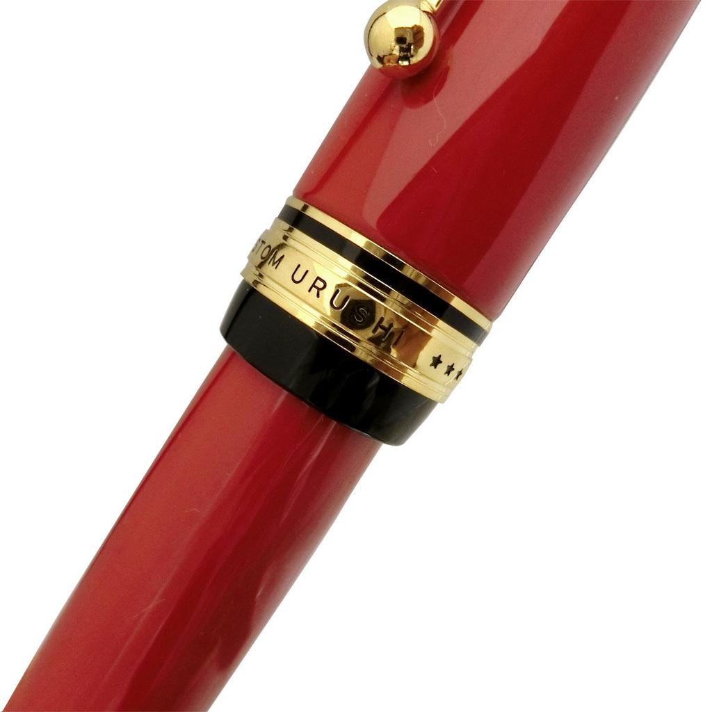 Перьевая ручка Pilot Custom URUSHI Vermillion FM тонкое (средний шрифт)