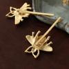2pcs Jewelry Girls Women Hair Clips Bobby Pins Gold Tone Bumble Bee