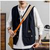 Мужские винтажные повседневные жилеты для поездок на работу, дышащий тонкий жилет для рыбалки, фотографии, большой жилет