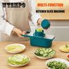 Multifunctional Vegetable Cutter Shredding Potato Shredder Stainless Steel Blade Kitchen Supplies Slicer Grater Potato Tomato Slicer Dicing Machine
