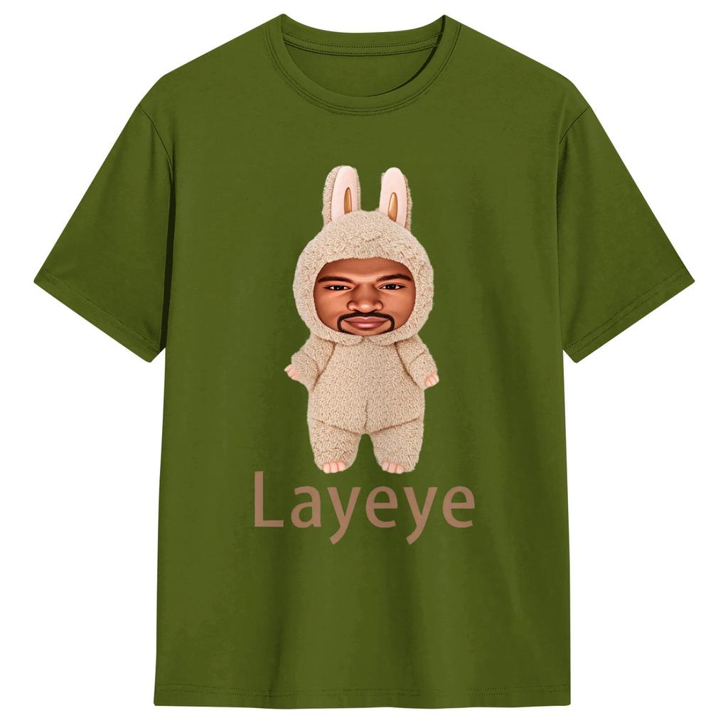 Kanye Wests Layeye TShirt Summer Pure Cotton TShirts For Unisex Casual Tee Shirt Short Sleeve Y2K Casual Tees