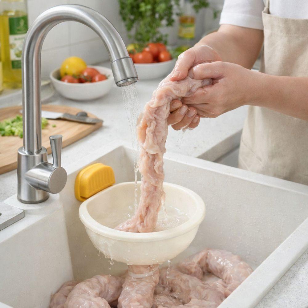 Присоска Свиная Кишка Очиститель Инструмент Портативный Наполнитель для Колбас Машина Кулинария