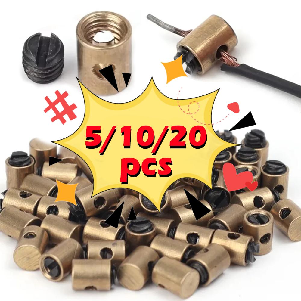 Motorcycle Throttle Cable Core Brake Bolt Pin New Arrival Gold Color Bike Throttle-Cable Brake Stop Bolts Pins Motorbike Parts