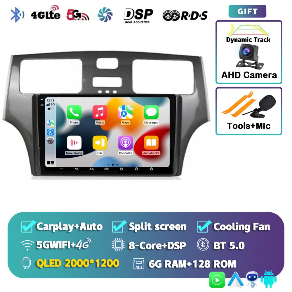 Android 14 Carplay Автомагнитола для Lexus ES300 ES330 XV30 ES250 2001 2002 2003 2004 2005 2006 Мультимедийный проигрыватель Стерео 4G DSP