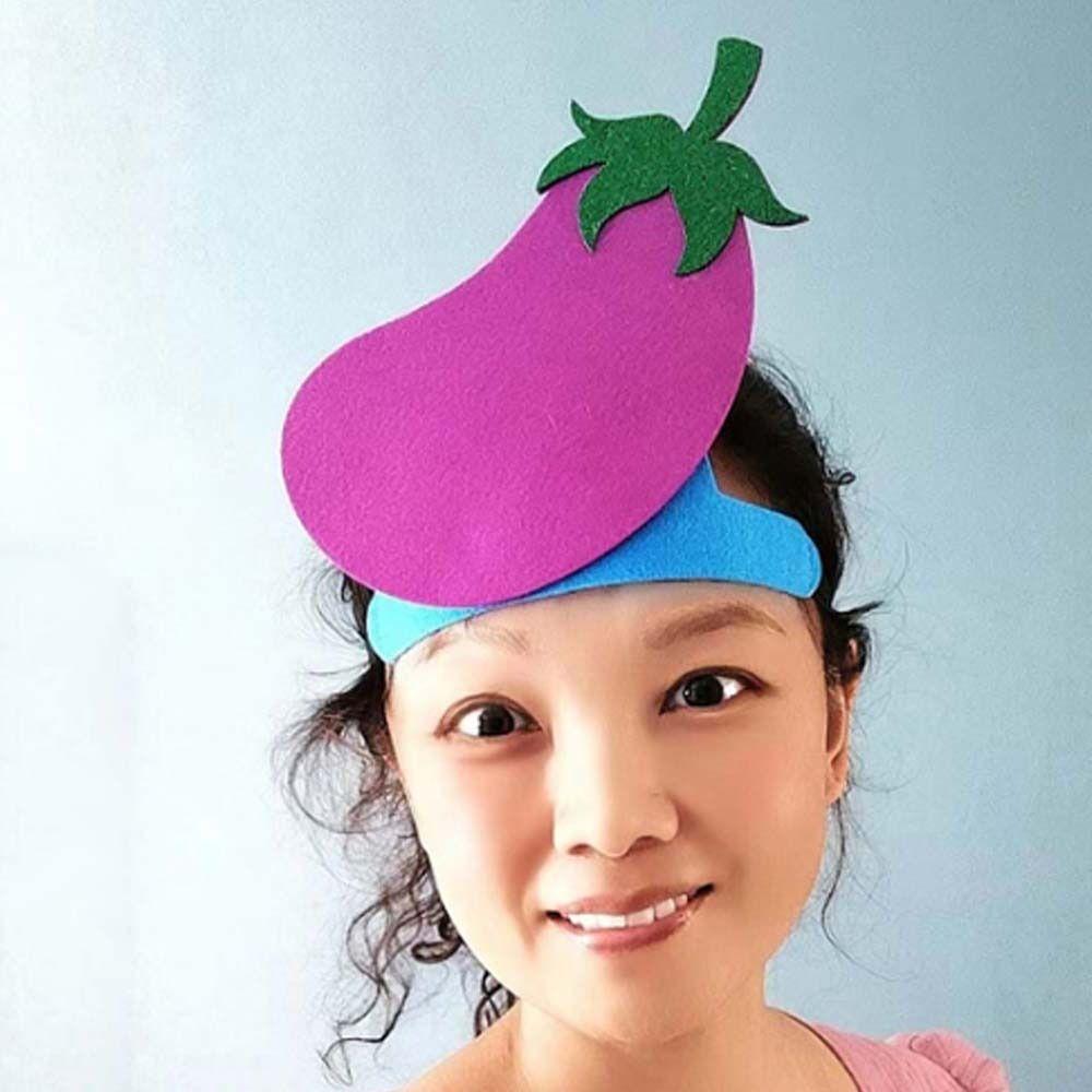 Funny Cartoon Vegetable Headband Cloth Kindergarten Performance Headwear Boys