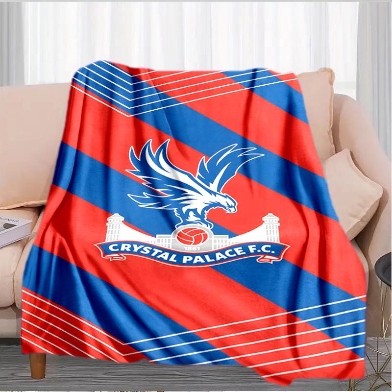Пледы с принтом герба Crystal Fc Мягкие фланелевые пледы для дивана кровати Подарки для мужчин женщин Плед для пикника Рождественские подарки