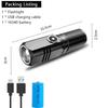 3 F350 LED Mini  Flashlight Powerful Type-C Rechargeable 18350 Battery Torch SST20 2000LM Lamp with Tail Magnet Tactical Lantern