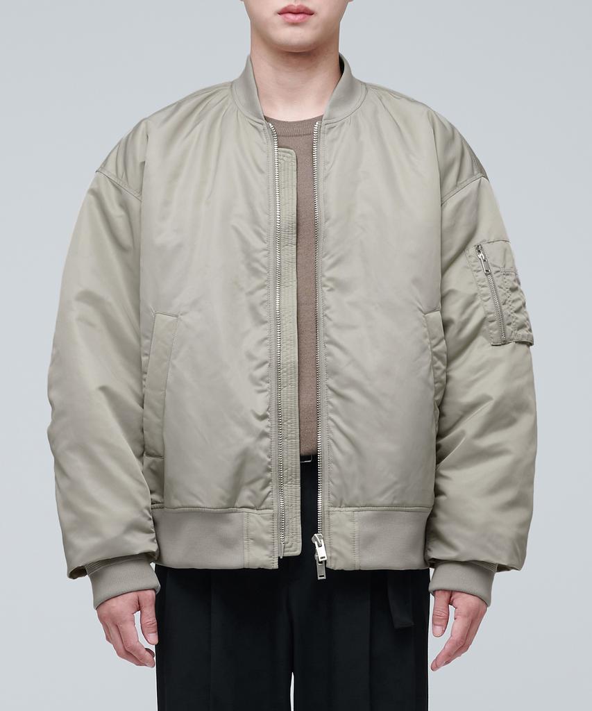 Musinsa Standard Oversized Ma-1 Bomber Jacket [Dusty Beige]