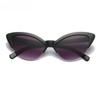 Vintage White Cat Eye Sunglasses Women Fashion Small Half Frame Eyewear Travel Sexy Sun Glasses