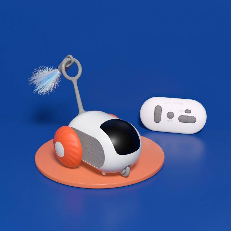 Умная игрушка для кошек, 2 режима, автоматическое перемещение, игрушечный автомобиль с дистанционным управлением для кошек, собак, интерактивная игра, дрессировка котят, товары для домашних животных