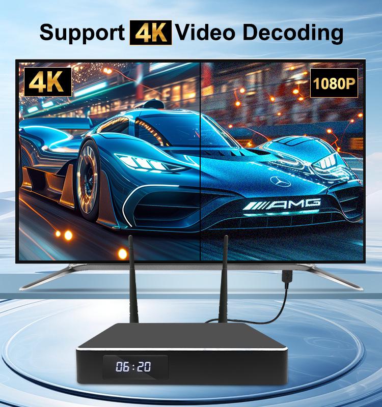 ZX4 Android Box: S905X4, 4K, Dual-Band Wi-Fi 6, BT5.2 Smart System