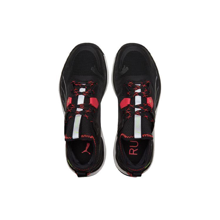 Puma Voyage Nitro Black Sunblaze Women Sneakers Metallic-Silver 195505-05