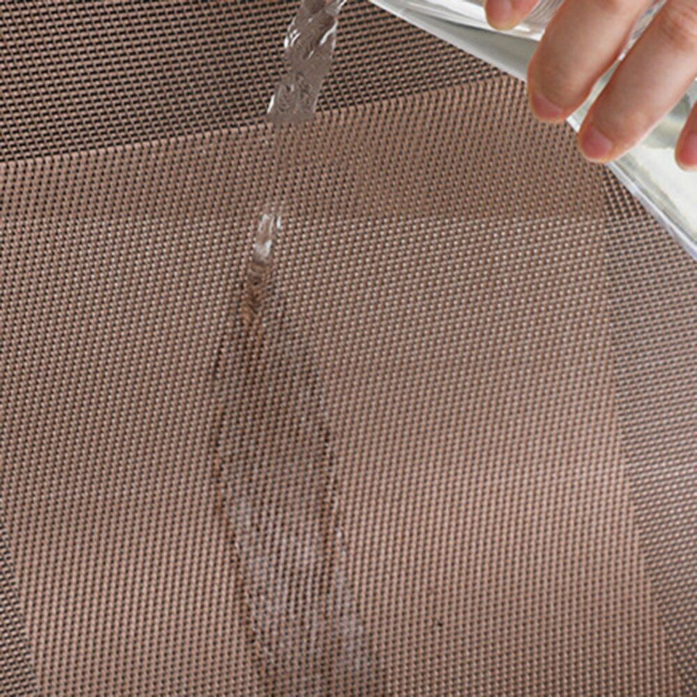 2/4/6 шт., прямоугольные подставки для столовых приборов, моющиеся, прочные, из ПВХ, обеденный стол, плетеные коврики, рамка, Teslin, диск, чаша, подставка, нескользящая подкладка