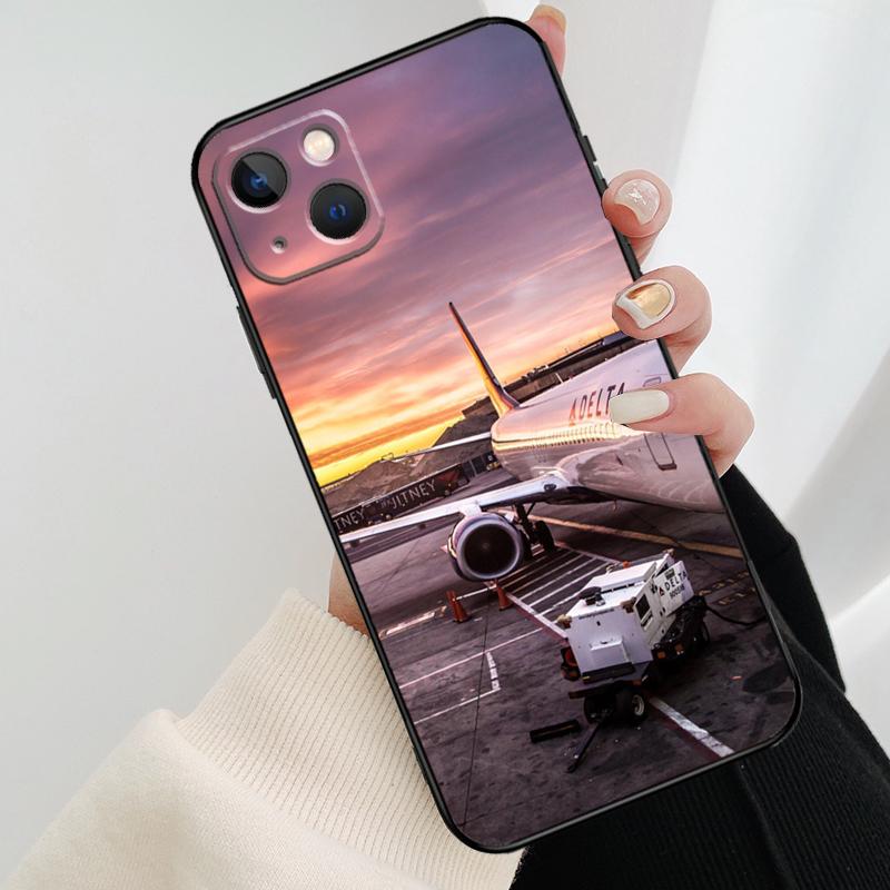 Чехол для телефона "Самолет, летящий в закат" для iPhone 17 Pro Max 15 14 13 11 12 16 Pro Max mini 15 16 Plus 16e 17 Air
