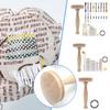 Tools Needle Holder Needle Storage Sewing Accesaries Patching Tool Mushroom Wooden Darning Tool