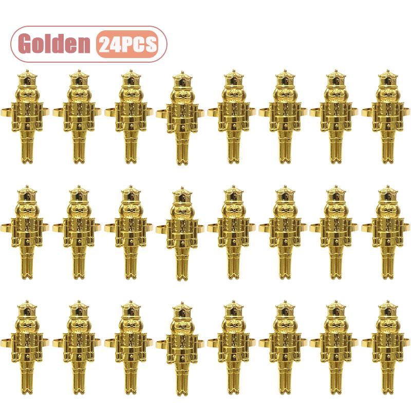 Рождественский Щелкунчик Кольцо для салфетки Креативный Солдат-Стражник Держатель для салфетки для Праздничного Украшения Стола Вечеринка Новый Год Декор для Обеда