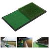 Golf Double Swing Pad Rubber Sole Golf Practice Mats Golf Hitting Mats Simulation Lawn
