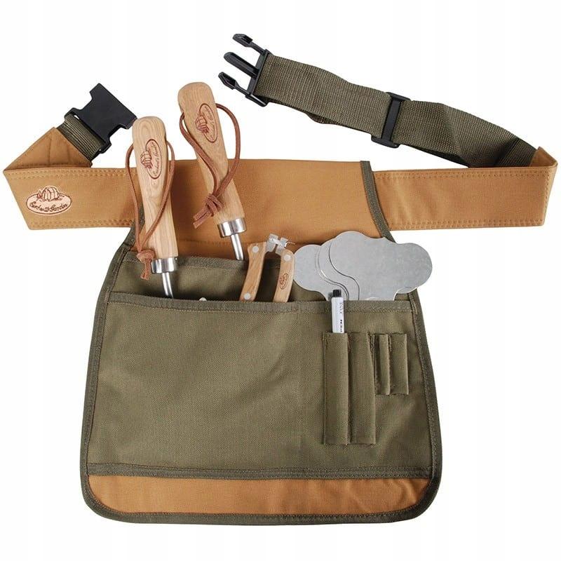Brown garden tool belt