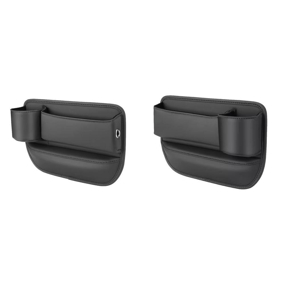 Car Interior Storage Pocket Leather Multifunction Storage Box Pocket Car Seat Side Drink Phone Holder Auto Interior Accessories