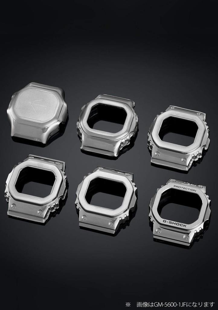 Часы Casio G-Shock, GM-5600SG-9JF, Мужские, Прозрачные, Металлическая крышка, Оригинальный японский продукт