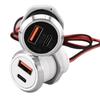 1 шт. 9 В/2 А 5 В/3 А USB Type-C Мини Быстрая Зарядка Автомобильное Зарядное Устройство Настольное Скрытое Встроенное USB Зарядное Устройство Авто Питание Встраиваемая Розетка