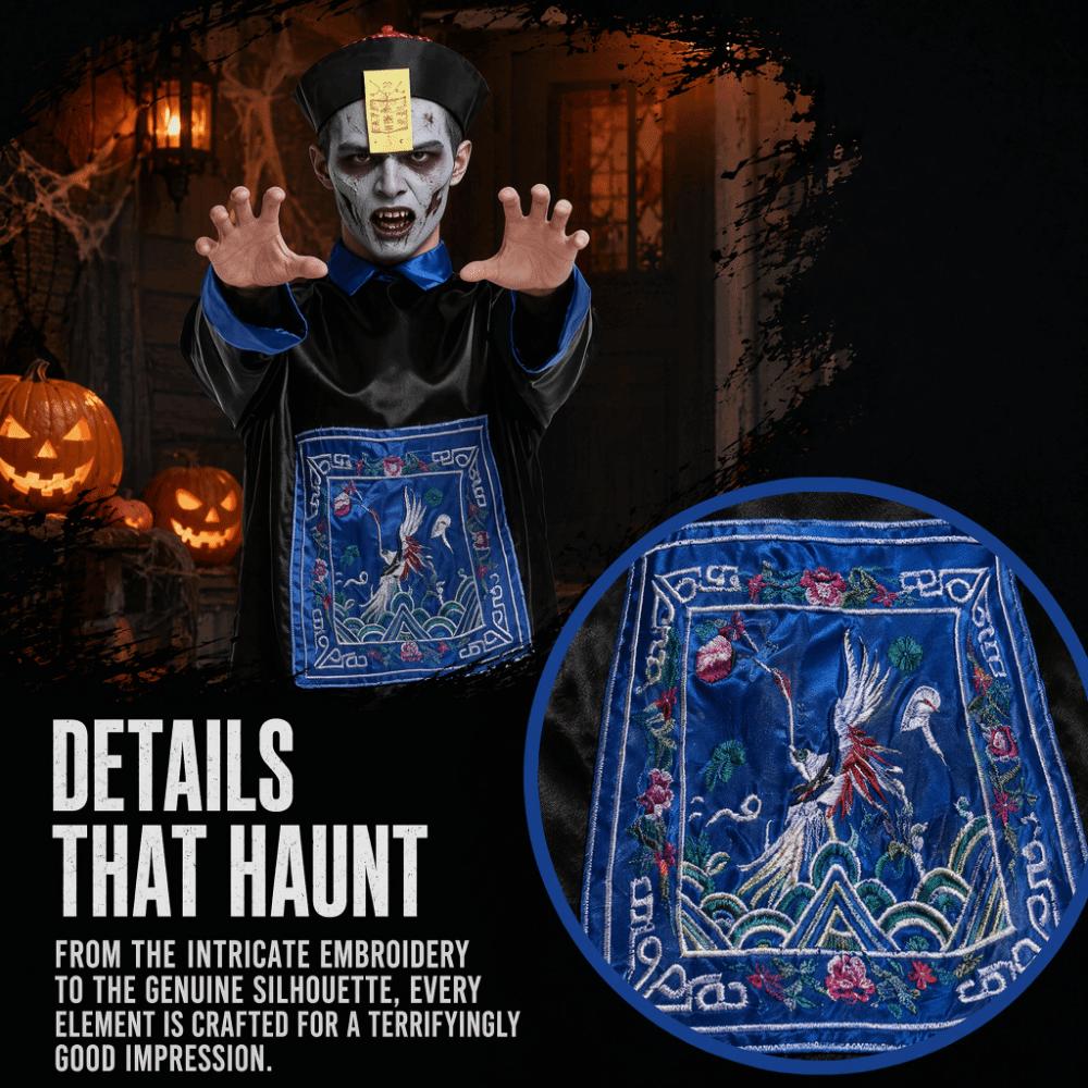 Role Play Halloween Costume Stage Performance Cosplay Costume Chinese Zombie Costume Stage Drama