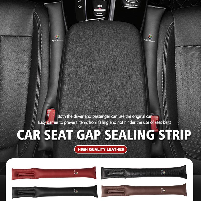 For Alfa Romeo Car Seat Gap Plug Seam Filling Anti-Leakage Seat Side Slot Strip Pads 159 Giulietta 156 147 Giulia Mito GT ert853