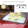 Gray Car Windscreen Sunshade Cover Sun Visor UV Shield Cartoon Big Eyes Pattern