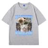 Футболка Diagnozed Freak Funny Watermelon Cat Meme Женская футболка Oversize Streetwear Модные женские футболки Oversize