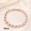 Colored Zircon Chain Bracelet Light Luxury Hand Jewelry Unique Women Bracelet  Daily Wear