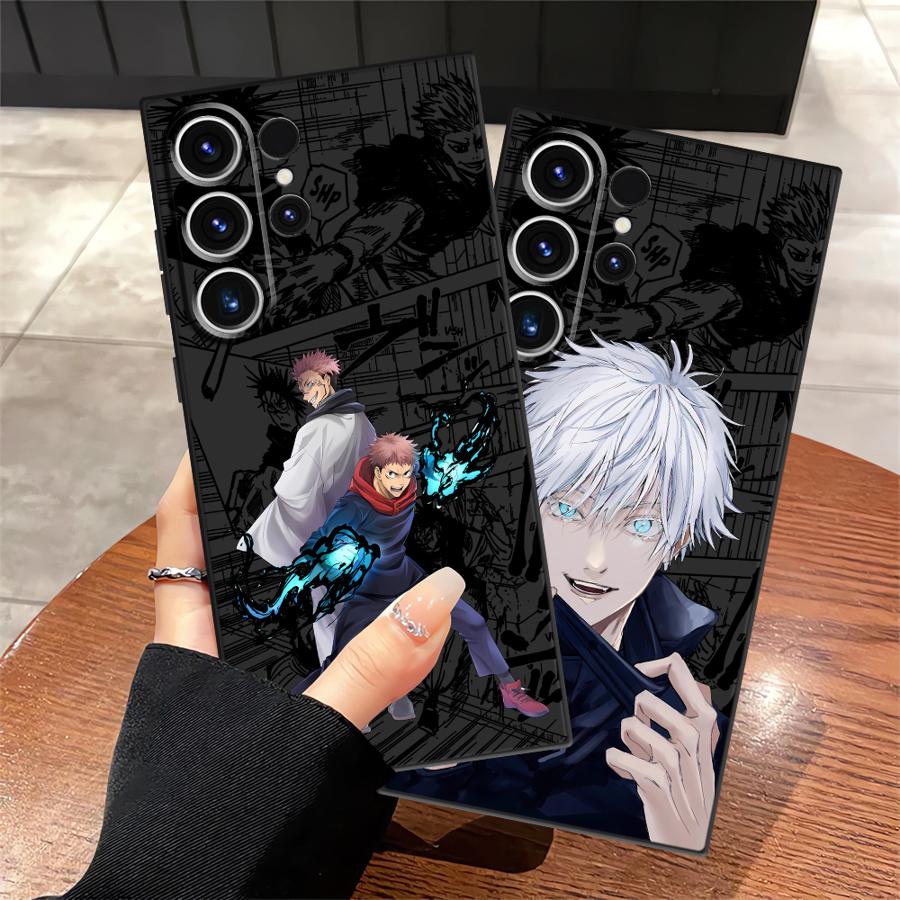 Аниме J-ujutsu Cool Kaisen Чехол для Samsung Galaxy S25 Ultra S24+ S25+ S9 S20 S21 S22 S24 Plus S23 FE Мягкая задняя крышка телефона